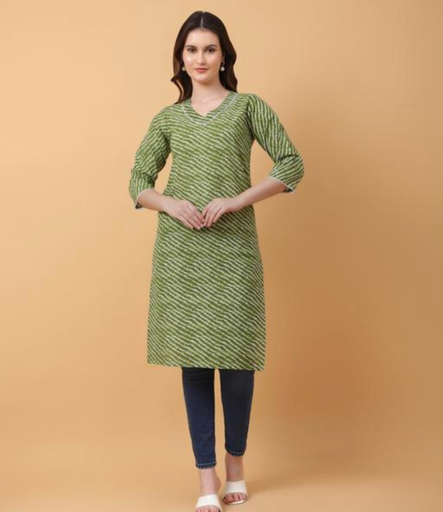 Woman elegant everyday printed pure cotton kurti XXL Size